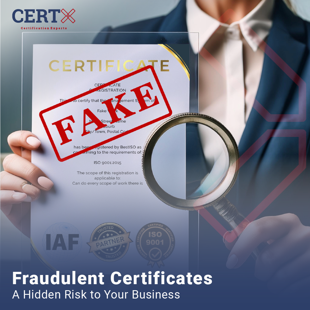 Fraudulent ISO Certificate
